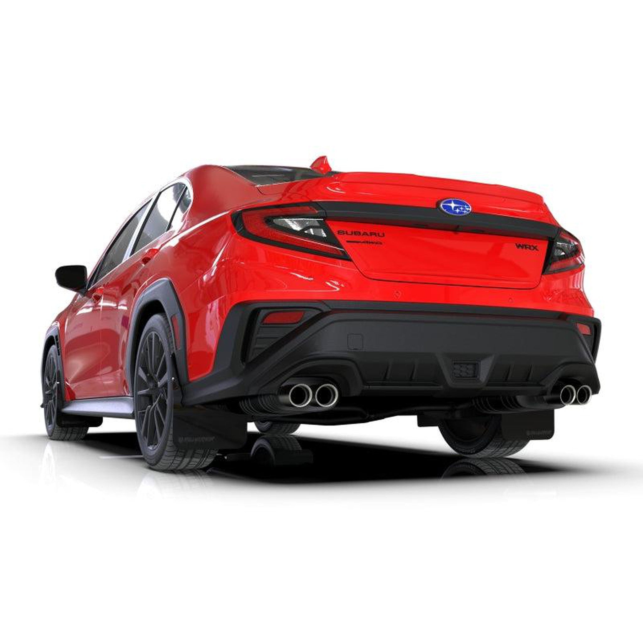 Rally Armor UR Black Mud Flap w/ Altered Font Matte Black Logo Subaru WRX 2022-2026 | MF92-UR-BLK/MBK-X