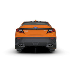 Rally Armor UR Black Mud Flap with Orange Logo Subaru WRX 2022-2026 | MF92-UR-BLK/OR