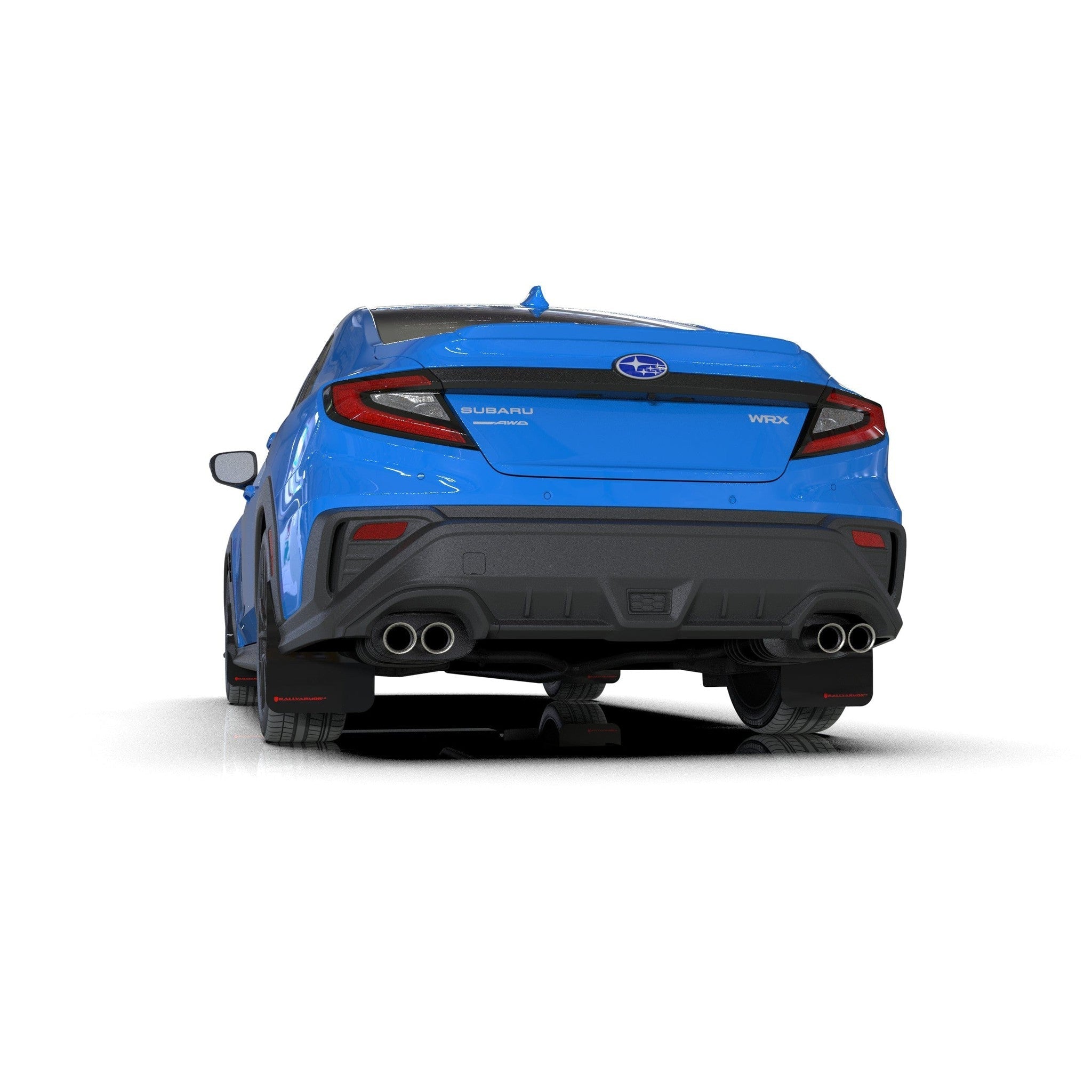 Rally Armor UR Black Mud Flap with Red Logo Subaru WRX 2022
