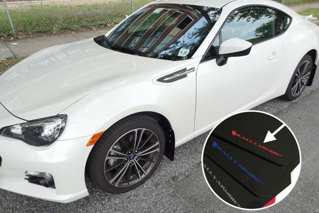 Rally Armor UR Black Mud Flaps w/ Red Logo Scion FR-S 2013-2016 / Subaru BRZ 2013-2020 | MF23-UR-BLK/RD