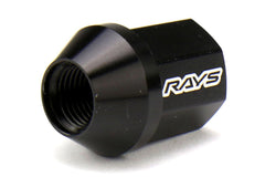 Rays Dura-Nut L32 Straight Type 12x1.25 Lug Nut Set 20 Piece Black | WDURA3212125B
