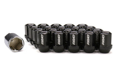 Rays Dura-Nut L32 Straight Type 12x1.25 Lug Nut Set 20 Piece Black | WDURA3212125B