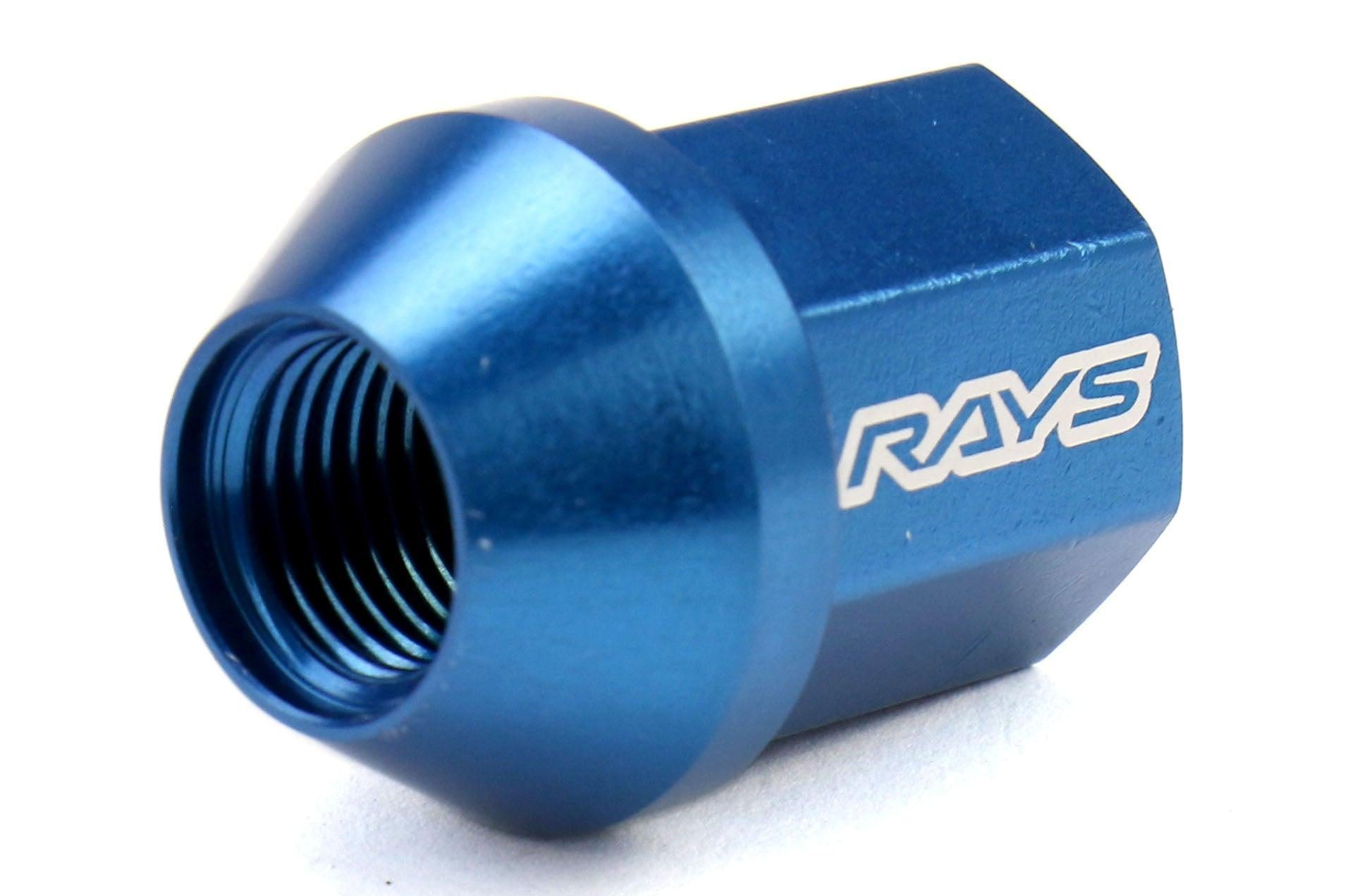 Rays Dura-Nut L32 Straight Type 12x1.25 Lug Nut Set 20 Piece Blue | WDURA3212125U