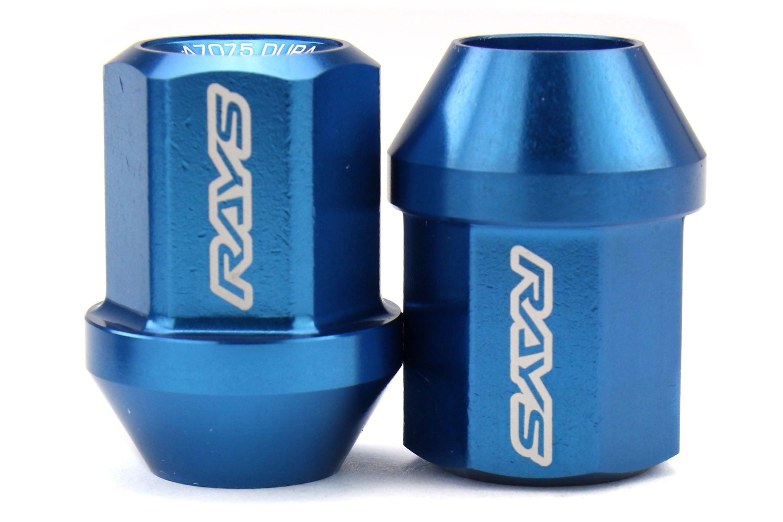 Rays Dura-Nut L32 Straight Type 12x1.25 Lug Nut Set 20 Piece Blue | WDURA3212125U