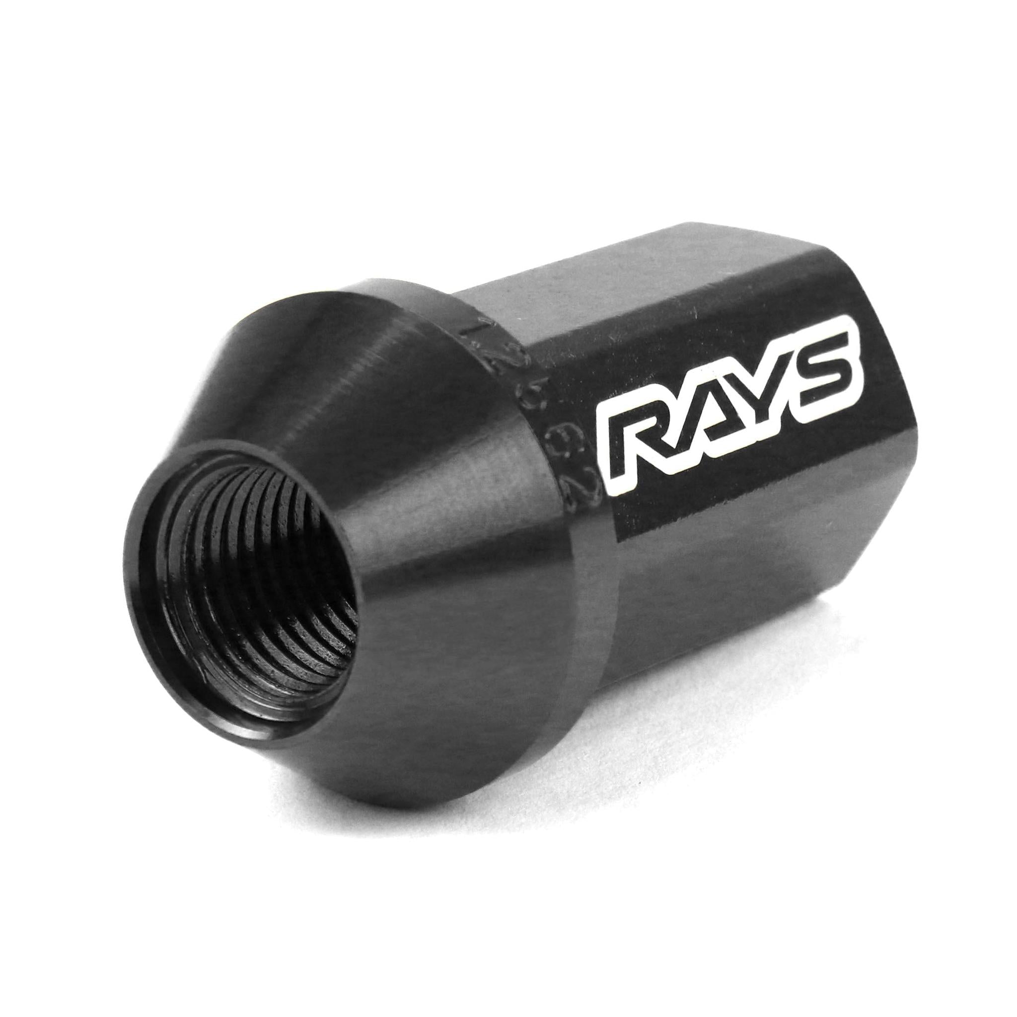 Rays Dura-Nut L42 Straight Type 12X1.25 Lug Nut Set 16 Lug 4 Lock Set Black | WDURA4212125B