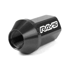 Rays Dura-Nut L42 Straight Type 12X1.25 Lug Nut Set 16 Lug 4 Lock Set Black | WDURA4212125B