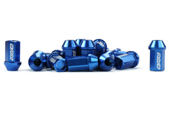 Rays Dura-Nut L42 Straight Type 12X1.25 Lug Nut Set 16 Lug 4 Lock Set Blue | WDURA4212125U