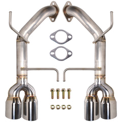 Remark 3.5in Stainless Single Wall Tips Axleback Exhaust Subaru WRX 2022-2025 | RO-TSVB-S