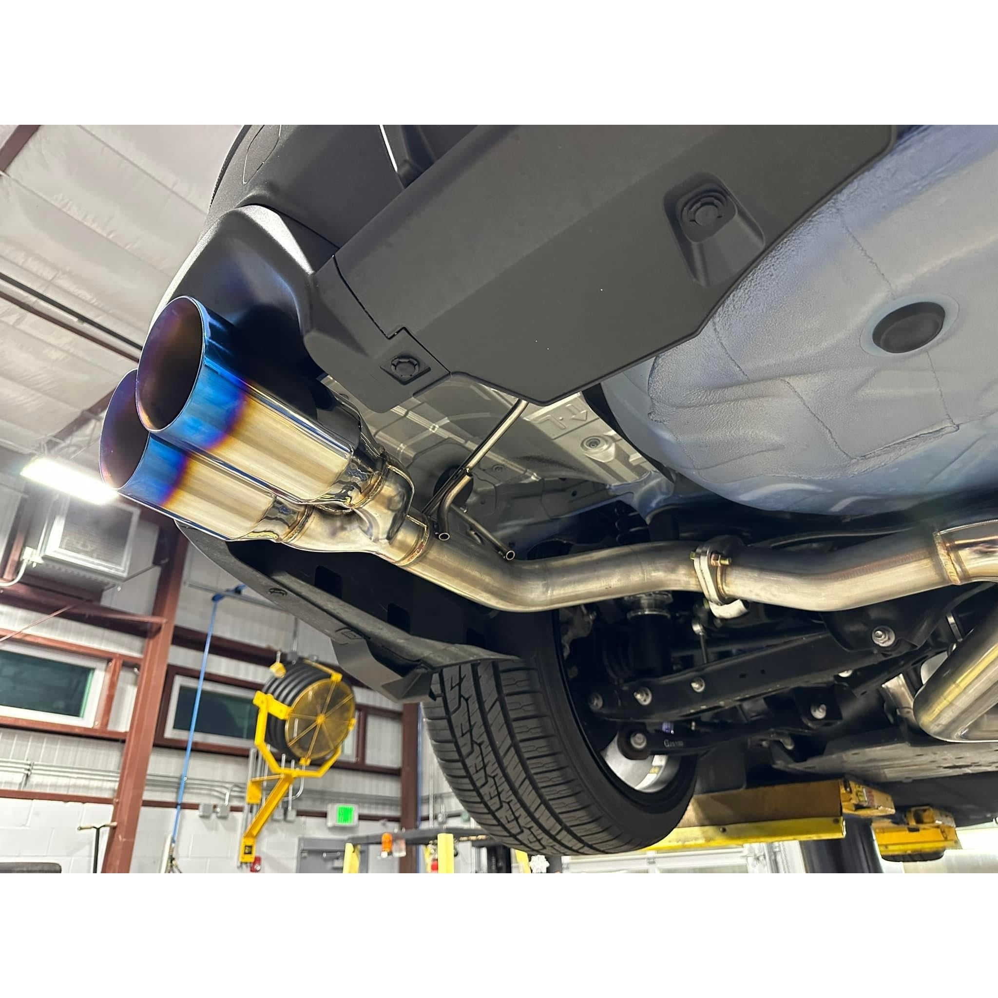 Remark 4in Burnt Stainless Double Wall Tips Axleback Exhaust Subaru WRX 2022-2026 | RO-TTVB-D4