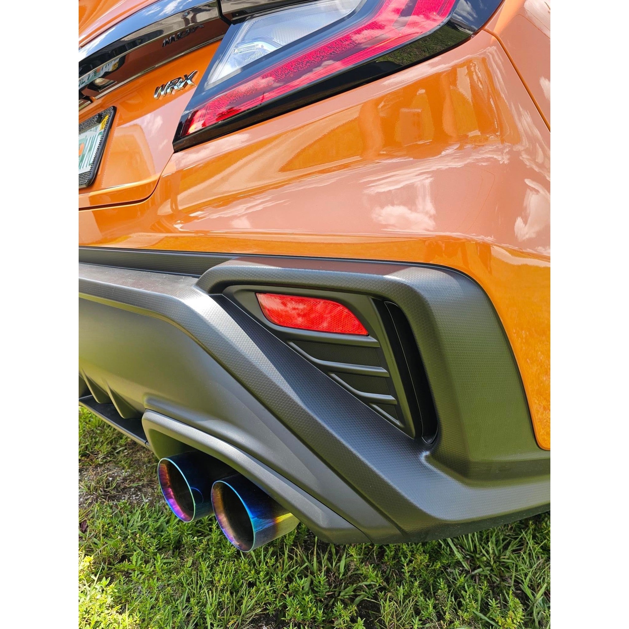 Remark 4in Burnt Stainless Double Wall Tips Axleback Exhaust Subaru WRX 2022-2026 | RO-TTVB-D4