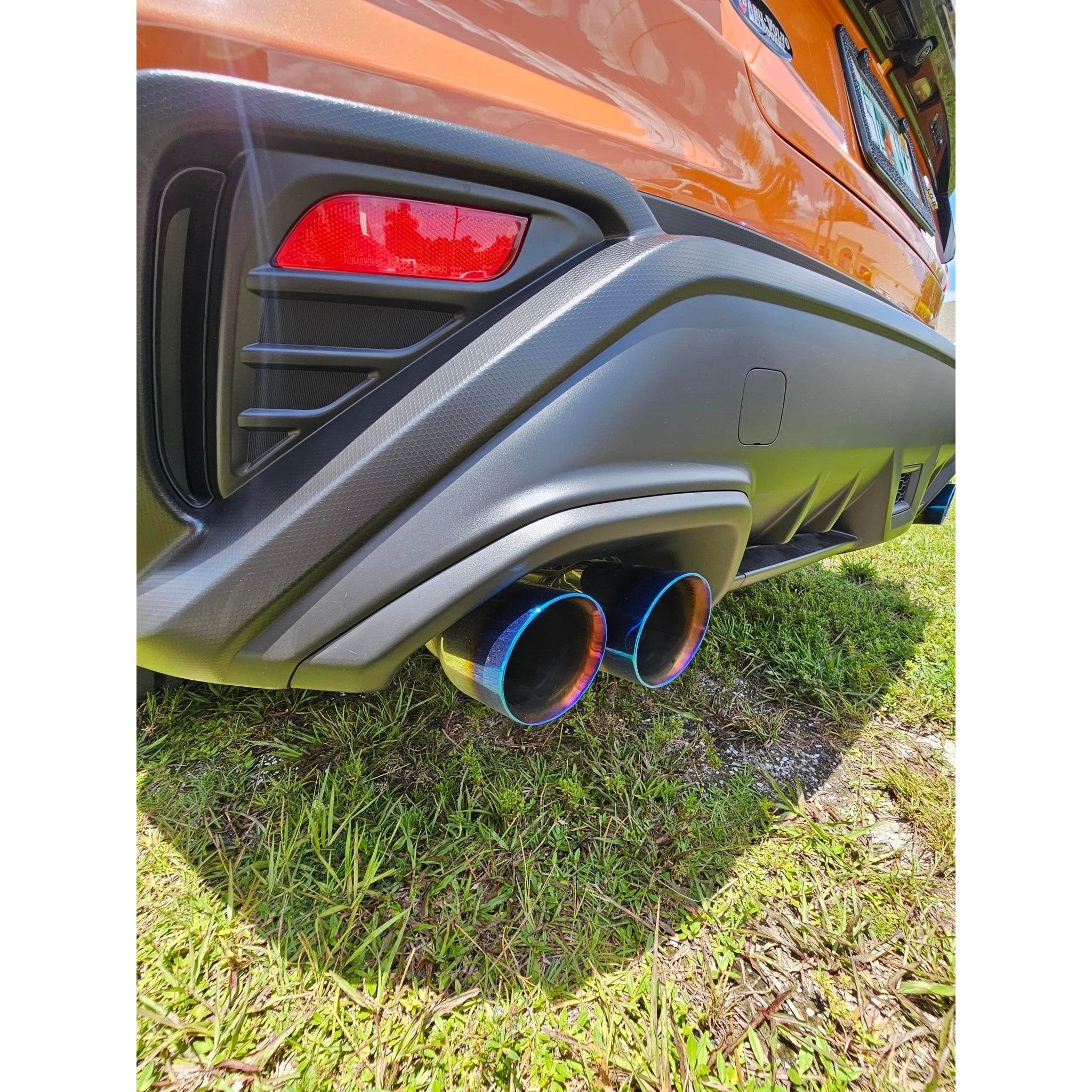Remark 4in Burnt Stainless Double Wall Tips Axleback Exhaust Subaru WRX 2022-2026 | RO-TTVB-D4