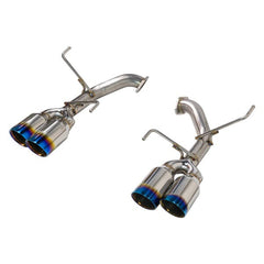 Remark 4in Burnt Stainless Double Wall Tips Axleback Exhaust Subaru WRX 2022-2026 | RO-TTVB-D4