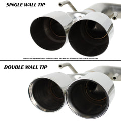 Remark 4in Stainless Single Wall Tips Axleback Exhaust Subaru WRX 2022-2025 | RO-TSVB-S4