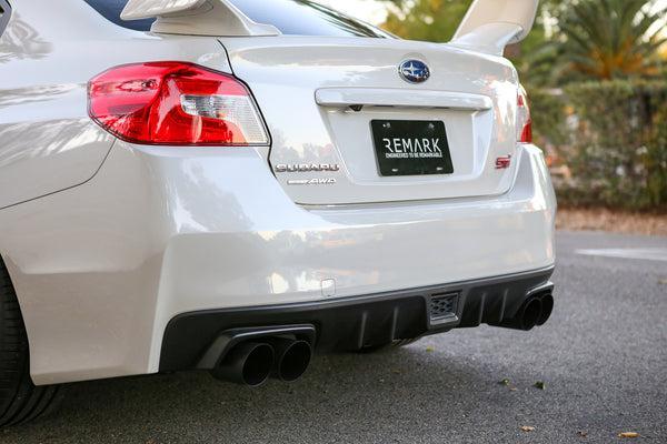 Remark Axle Back Exhaust Single Wall Tip 4in Cerakote Black WRX / STI 2015-2021 | RO-TSVA-S4B