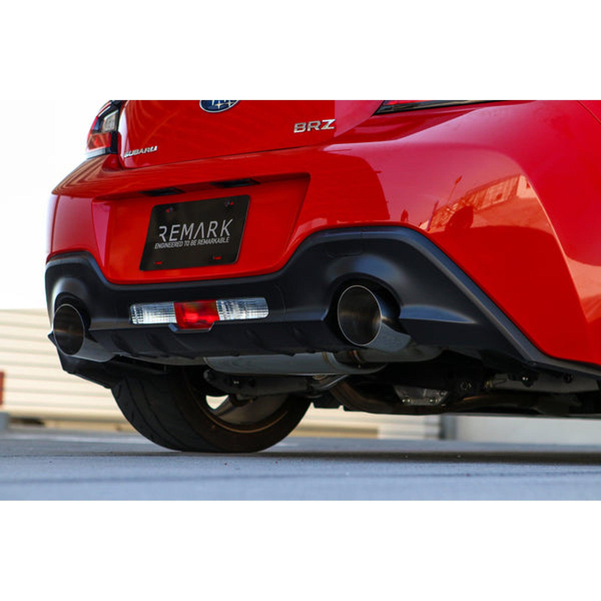 Remark Axleback Exhaust Burnt Single Wall Tips Subaru BRZ / Toyota GR86 2022-2026 | RO-TTZ8-SM