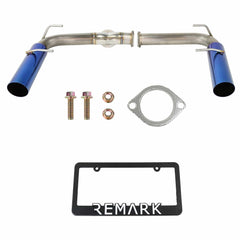 Remark BRZ 2022-2026 BOSO Edition Burnt Blue Stainless Axleback Exhaust Toyota GR86 / Subaru | RO-TBZ8-SL