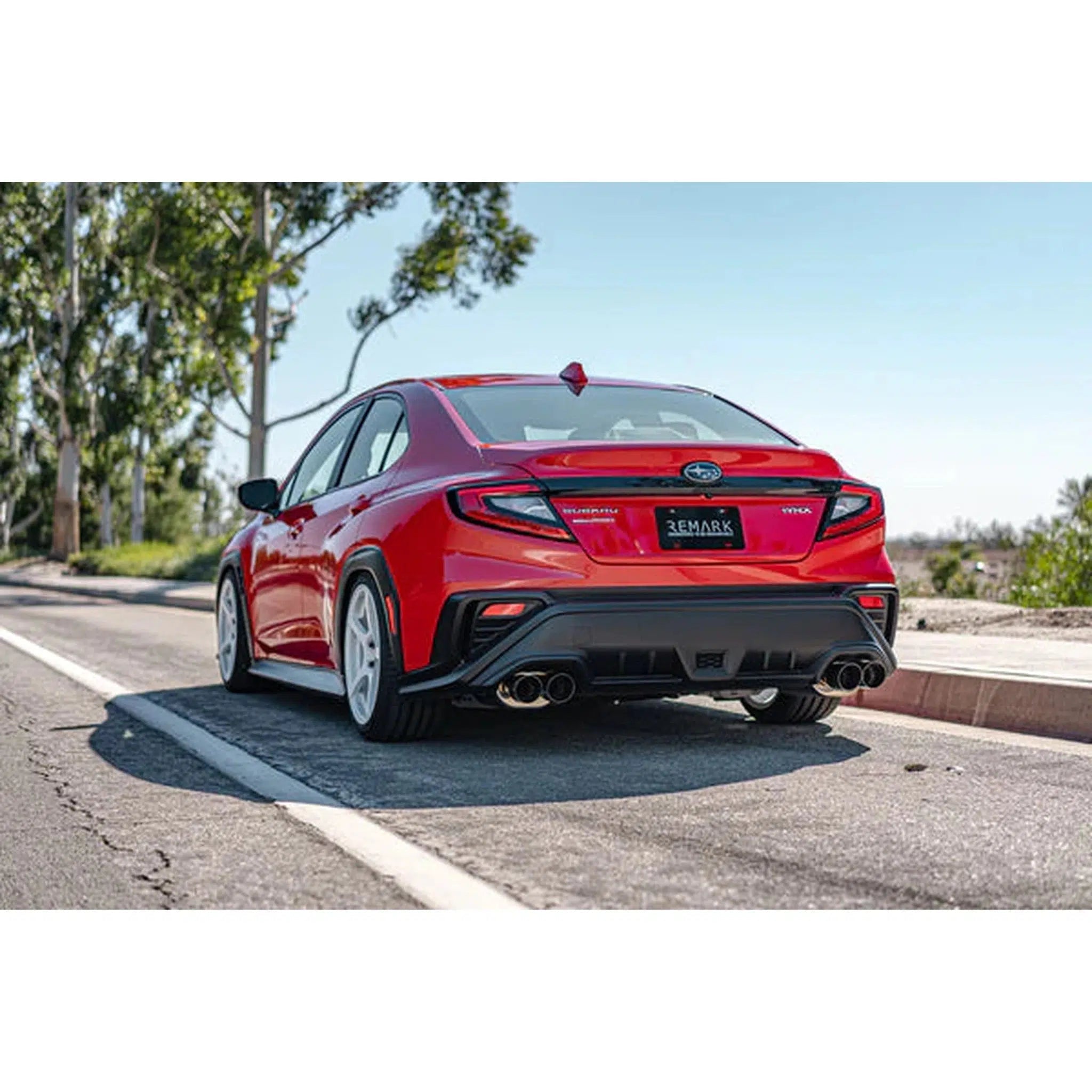 Remark Muffler Axleback Exhaust Stainless Single Wall 3.5in Tips Subaru WRX 2022-2026 | RO-TSVB-SM