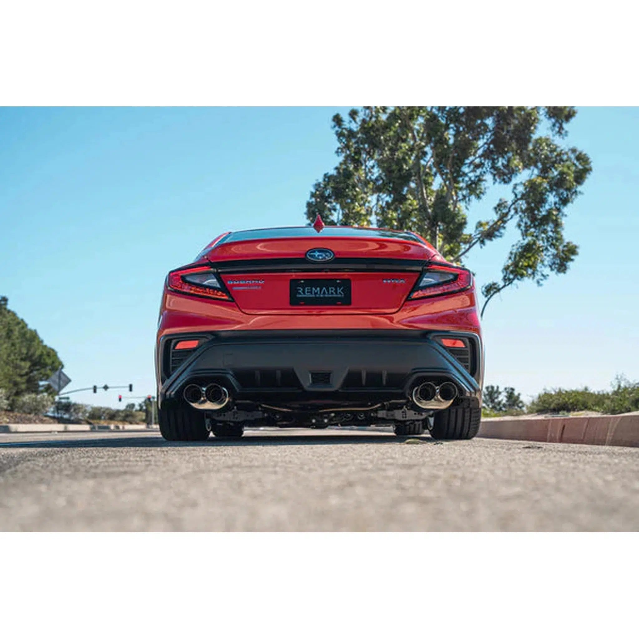 Remark Muffler Axleback Exhaust Stainless Single Wall 3.5in Tips Subaru WRX 2022-2026 | RO-TSVB-SM