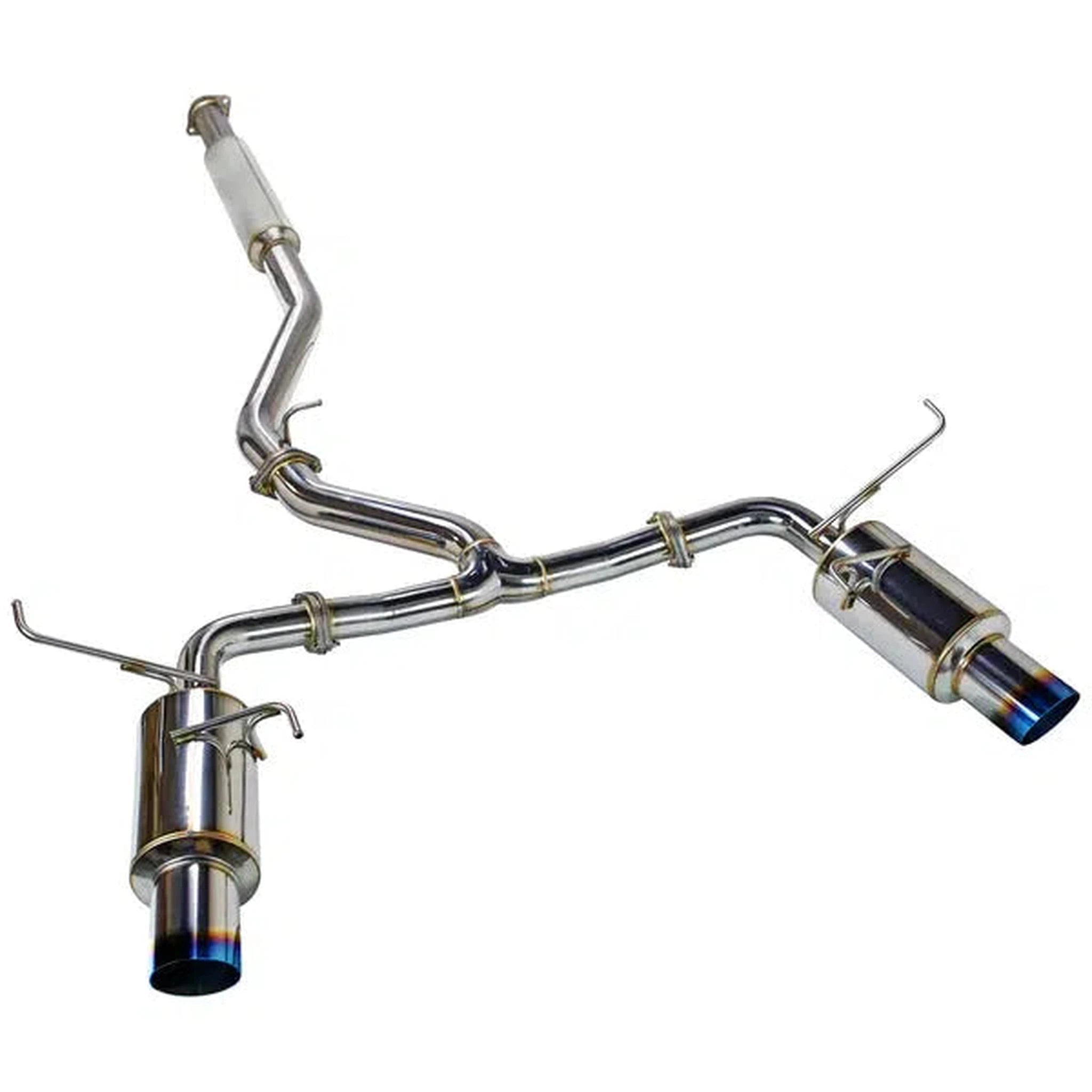 Remark R1 Spec Dual Burnt Tip with Resonator Catback Exhaust 2022-2026 WRX | RK-C2076S-03TC