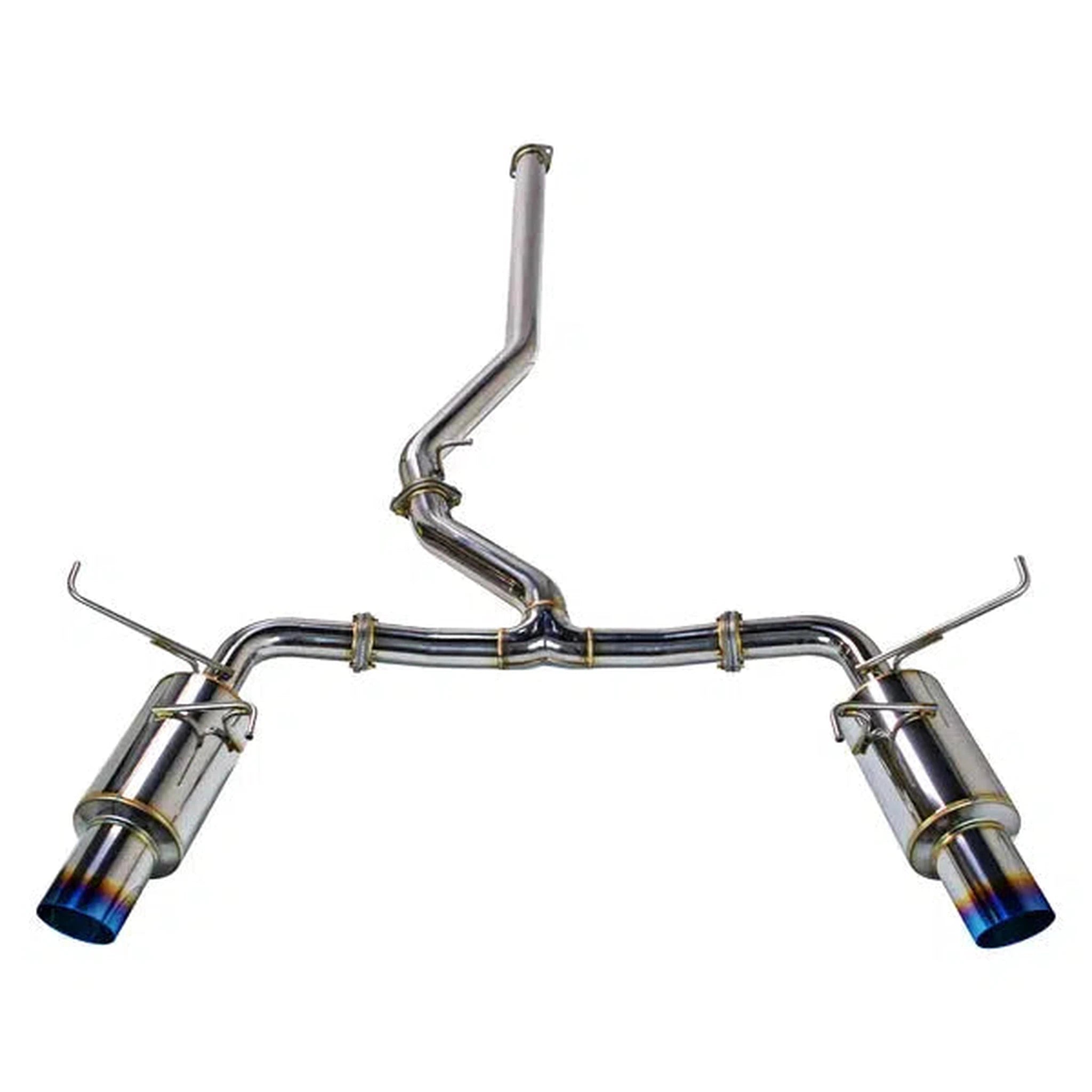 Remark R1 Spec Dual Burnt Tip without Resonator Catback Exhaust 2022-2025 WRX | RK-C2076S-03T