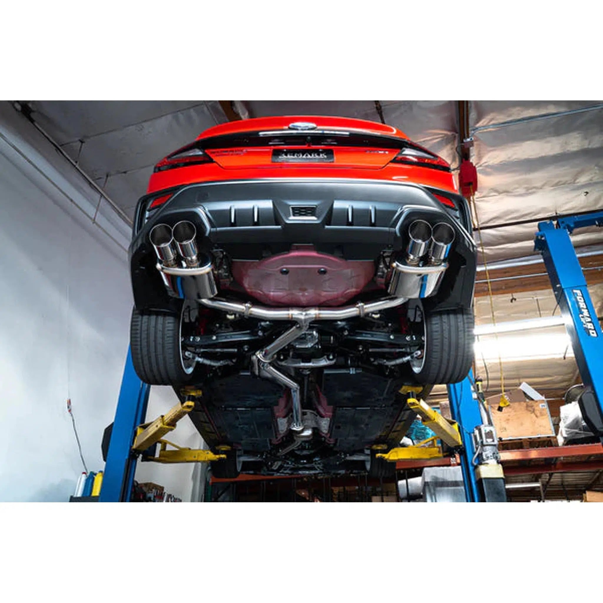 Remark Sports Touring Cat Back Exhaust Stainless Tips Subaru WRX 2022-2025 | RK-C4076S-02