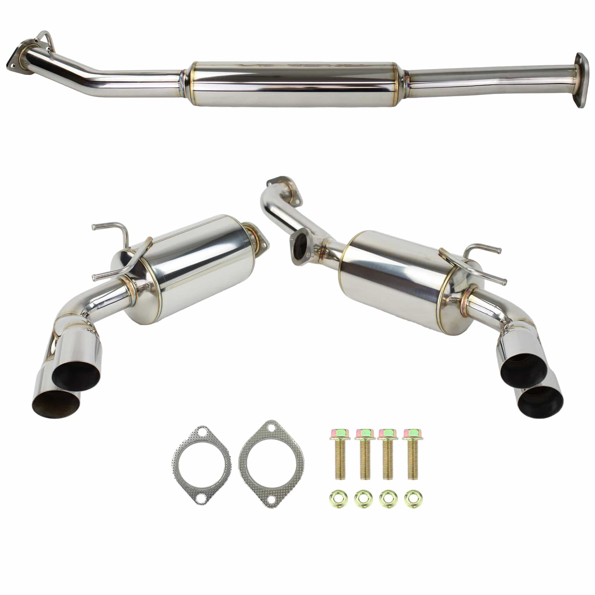 Remark Sports Touring Cat Back Exhaust Stainless Tips Toyota GR86 / Subaru BRZ / Scion FR-S 2013-2026 | RK-C4063T-04