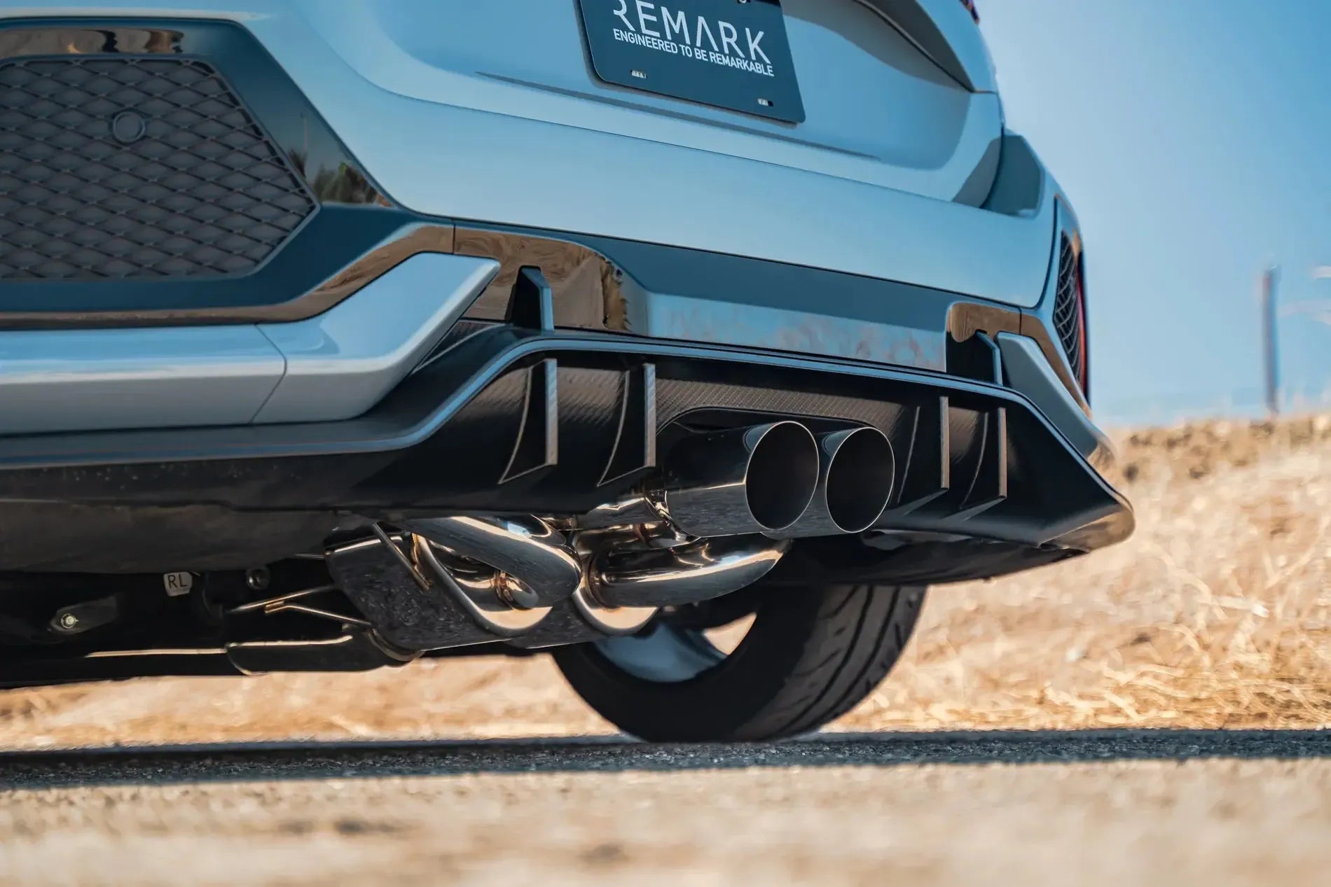 Remark Sports Touring CatBack Exhaust/Front Pipe Stainless Steel Honda Civic Type R 2017-2021 | RK-C2076H-01L