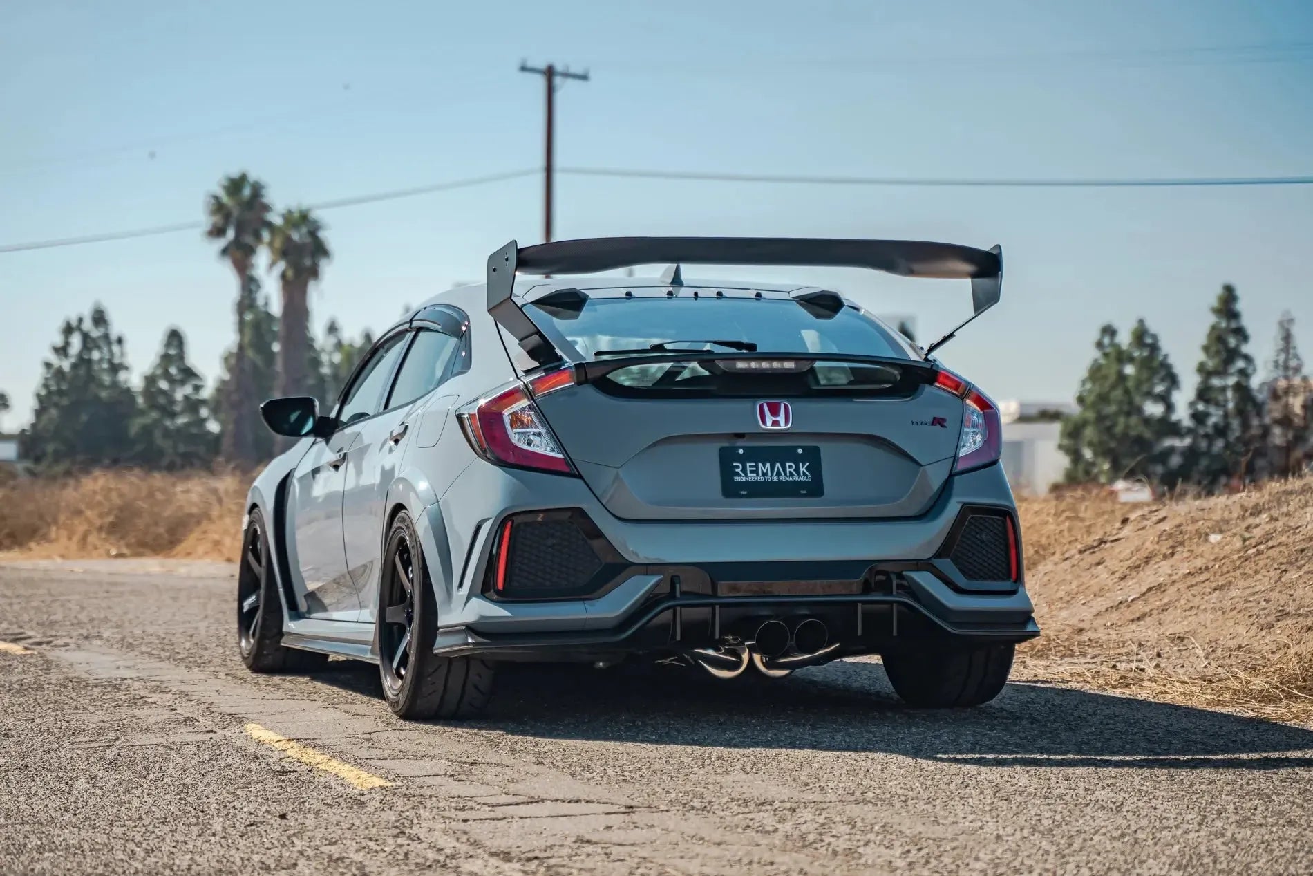 Remark Sports Touring CatBack Exhaust/Front Pipe Stainless Steel Honda Civic Type R 2017-2021 | RK-C2076H-01L