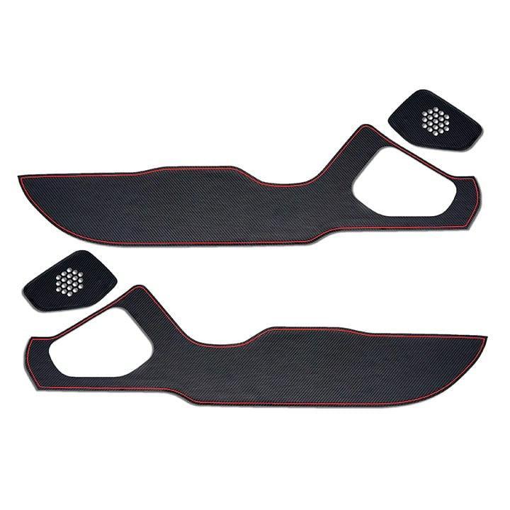 Revel GT Design Kick Panel Cover Red Stitch 4-Piece Toyota GR86 / Subaru BRZ 2022-2026 | 1TR5GDCS01R