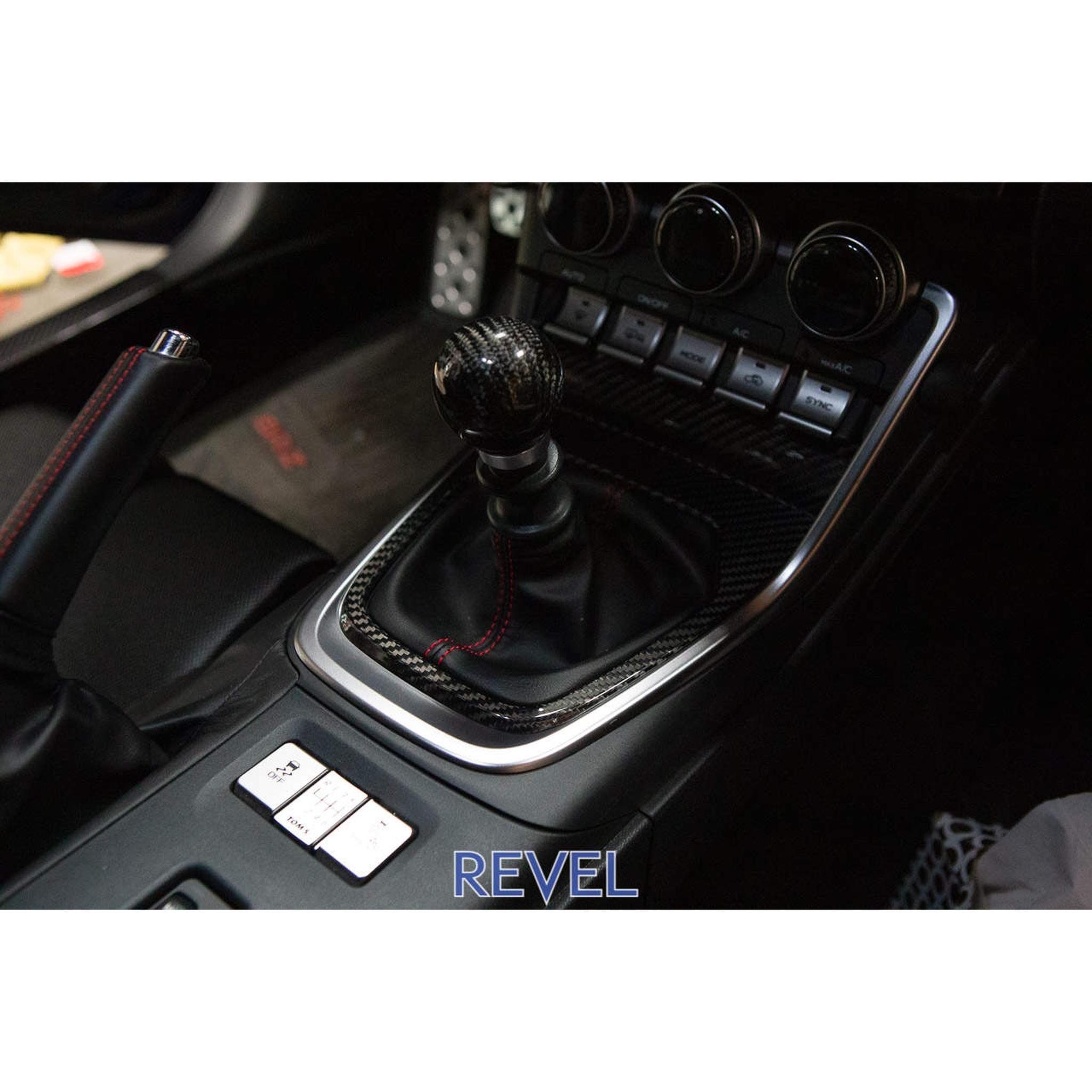 Revel GT Dry Carbon Shifter Panel Cover Toyota GR86 / Subaru BRZ MT Only 22-25 | 1TR4GT0CS04