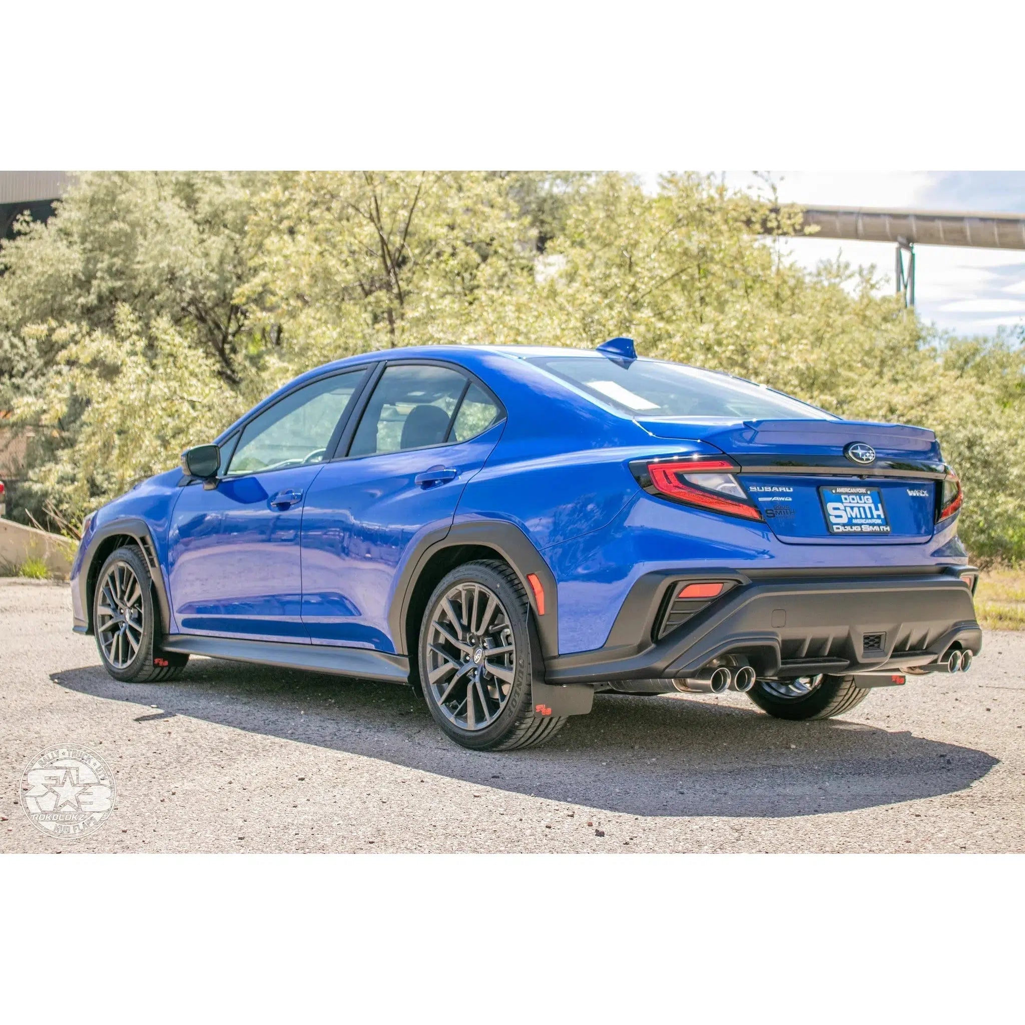 RokBlokz 2022-2023 Subaru WRX Original Rally Black Mud Flaps