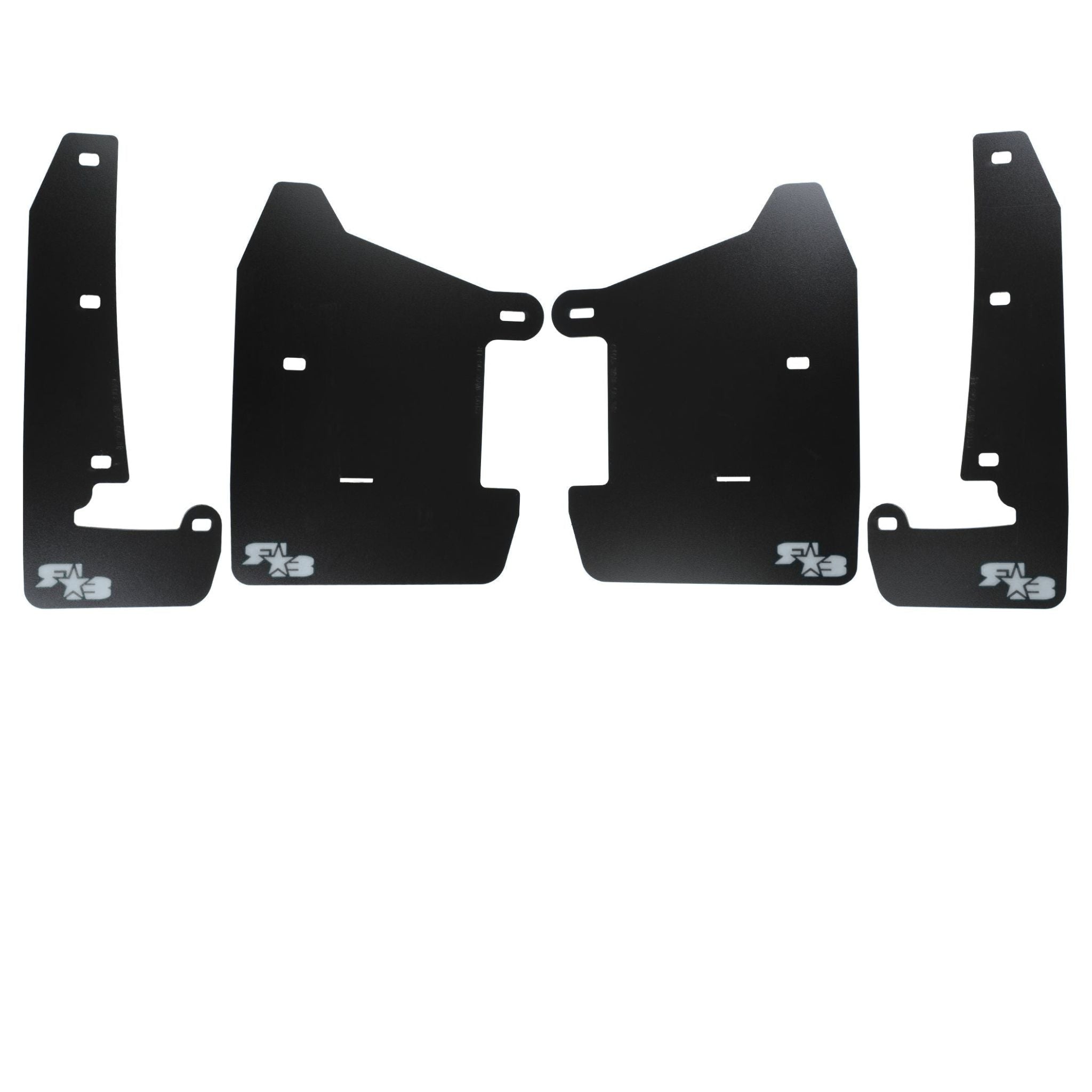 RokBlokz Original Rally Mud Flaps Black Flaps with Grey Logo Subaru WRX 2022-2026 | S-VB-O-BLK/GRY