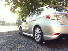 RokBlokz Original Rally Mud Flaps Black Flaps/Red Logo 08-10 WRX / 08-11 Impreza