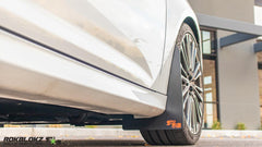 RokBlokz Original Rally Mud Flaps Bright Blue Flaps/Black Logo Ford Focus ST 13-19 | 12FOCUSSTB.BLUE/BLKO