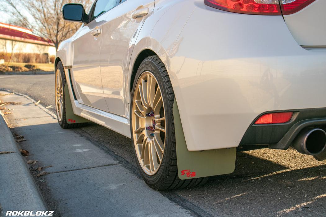 RokBlokz Original Rally Mud Flaps Bubble Gum Pink Flaps/White Logo WRX ...