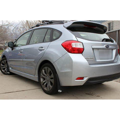 RokBlokz Original Rally Mud Flaps Purple Flaps/White Logo Subaru Impreza 2.0 Sport Premium 12-16