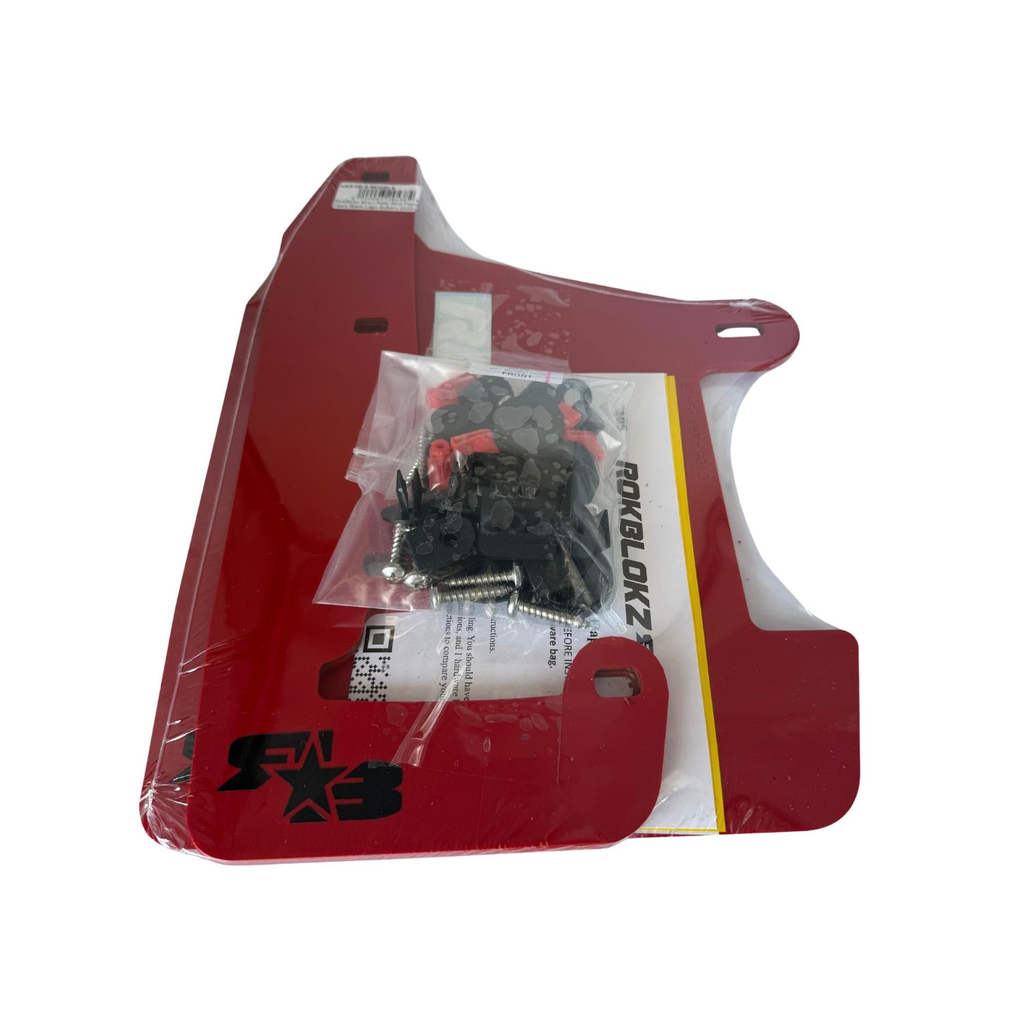 RokBlokz Original Rally Mud Flaps Red Flaps Black Logo Subaru 2022-2026 WRX | S-VB-O-RED/BLK