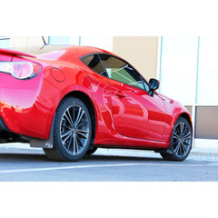 RokBlokz Original Rally Mud Flaps Red Flaps/White Logo Subaru BRZ / Scion FR-S 13-16