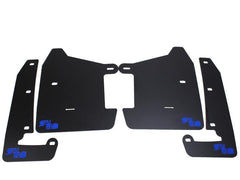 RokBlokz Short Rally Mud Flaps Black Flaps Blue Logo Subaru 2022-2026 WRX | S-VB-S-BLK/BLU