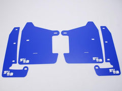RokBlokz Short Rally Mud Flaps Deep Blue Flaps White Logo Subaru 2022-2026 WRX | S-VB-S-DBL/WHT