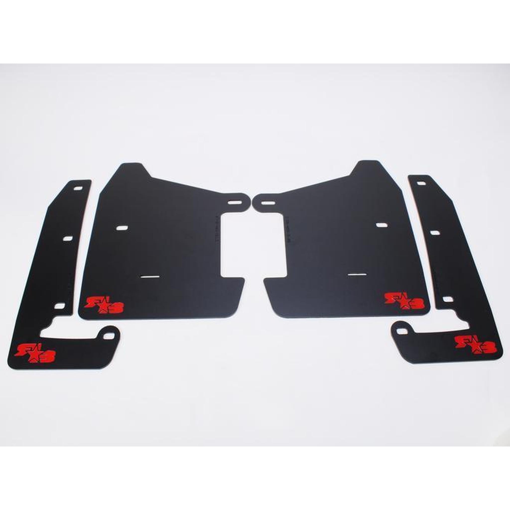 RokBlokz Short Rally Mud Flaps Deep Blue Flaps White Logo Subaru 2022-2026 WRX | S-VB-S-DBL/WHT