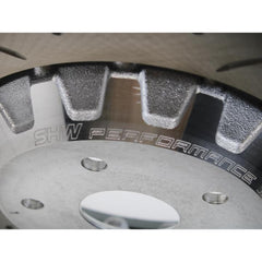 SHW Front Drilled-Slotted Lightweight Brake Rotor Subaru STI 18-21 and 2024+ WRX TR| SFX41002