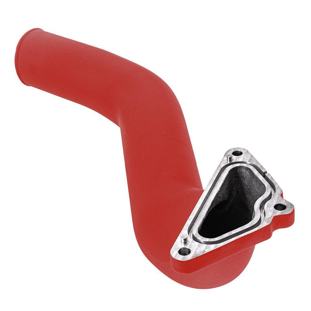 SMY GODZILLA Cast Aluminum Top Mount Intercooler Pipe Red 2022-2026 WRX | SMY-GDZ-VBAL-RD