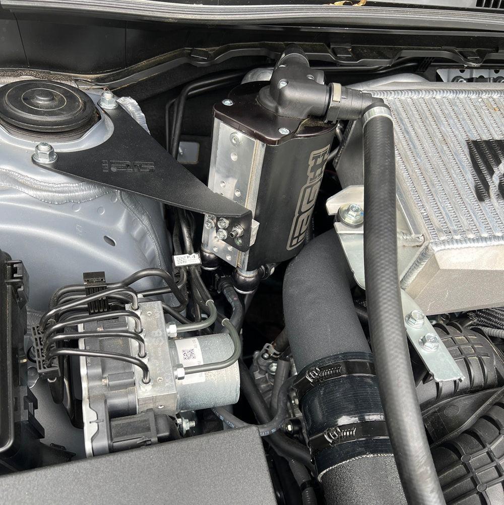 SMY GODZILLA Cast Aluminum Top Mount Intercooler Pipe Red 2022-2026 WRX | SMY-GDZ-VBAL-RD