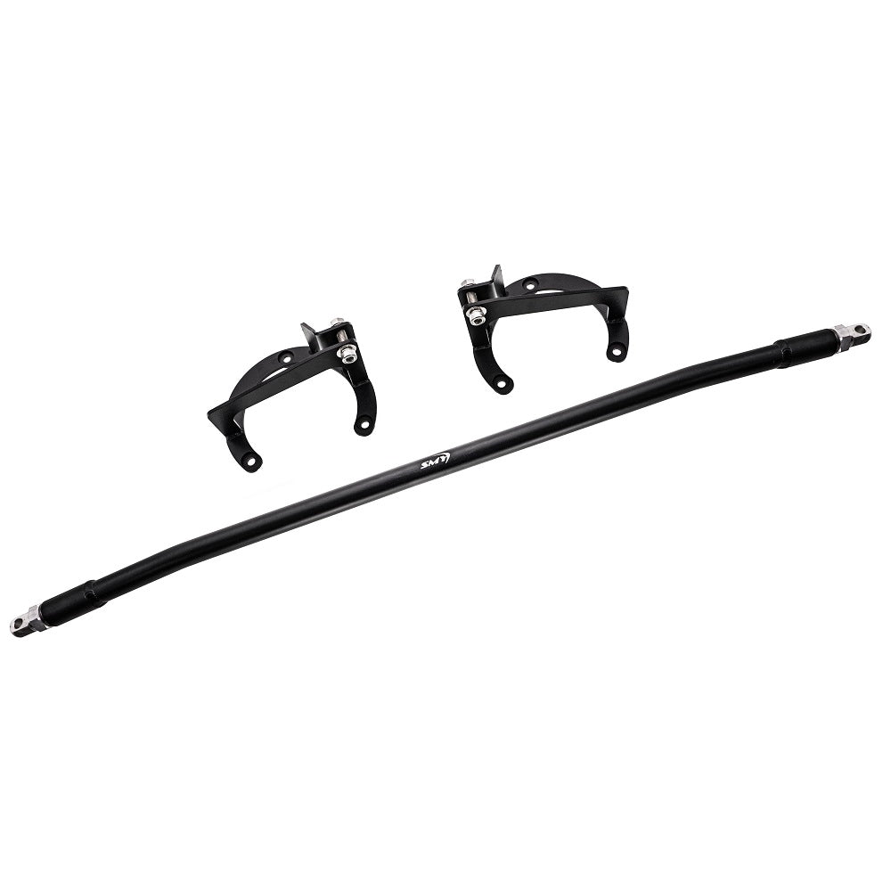 SMY Tallboy Front Strut Tower Brace Wrinkle Black WRX / STI 2015-2021 | SMY-SUS-TWBVA
