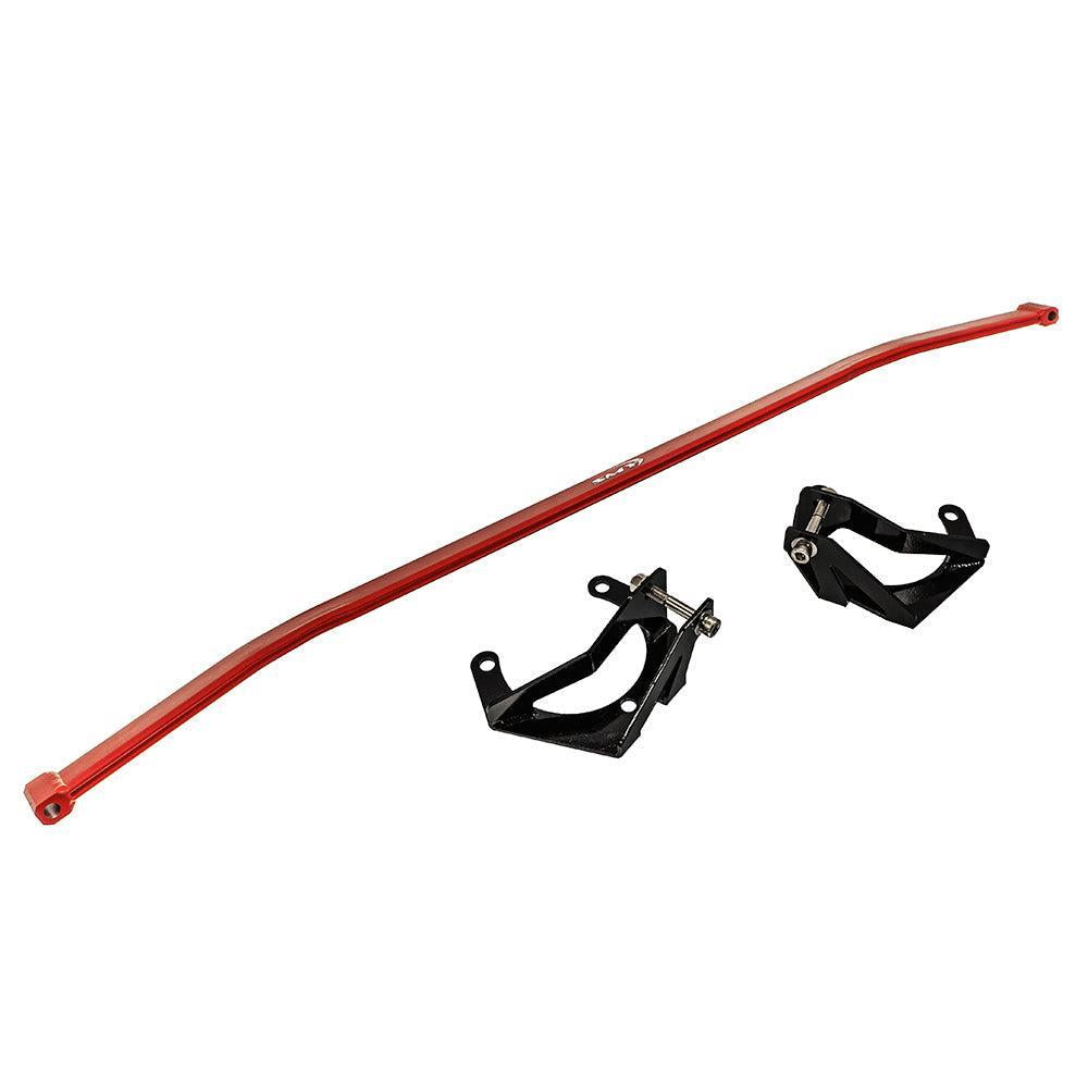 SMY Tallboy Front Strut Tower Brace Wrinkle Red Subaru WRX 2022-2026 | SMY-STR-FVBR