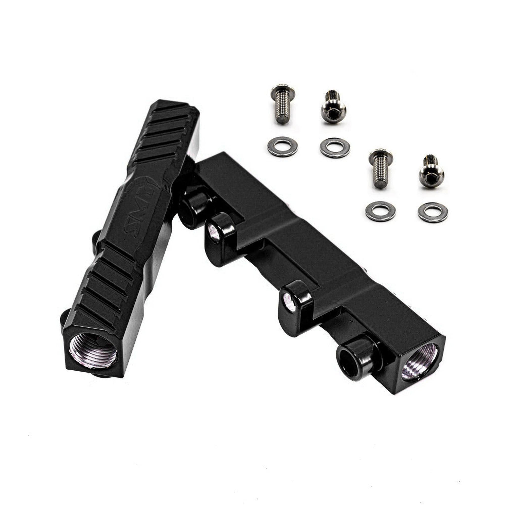 SMY Top Feed Aluminum Black Fuel Rails Subaru WRX 2002-2014 / STI 2007-2021
