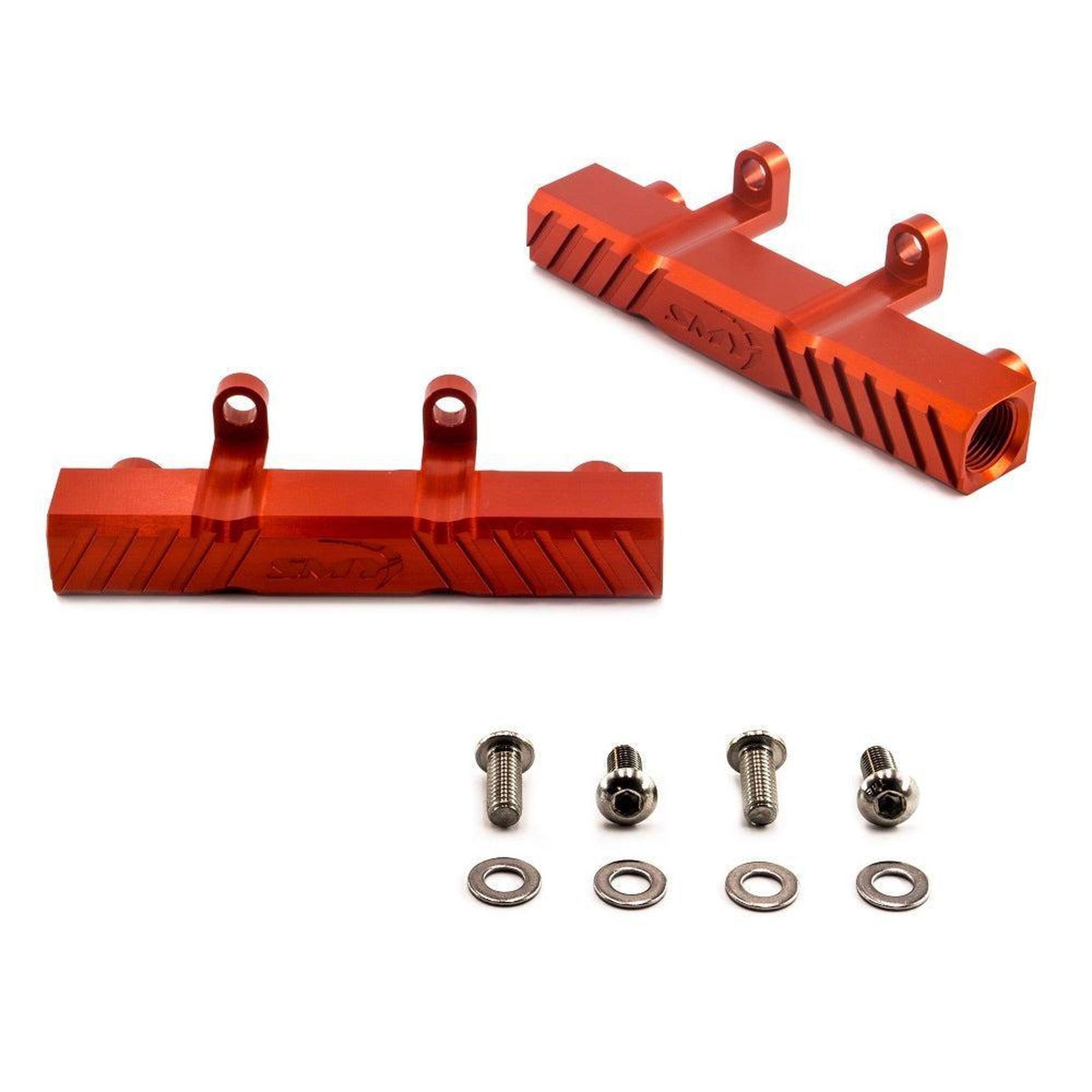 SMY Top Feed PTFE Fuel Line Kit Red Fuel Rails & Fuel Pressure Regulator Subaru WRX 2002-2014 / STI 2004-2021