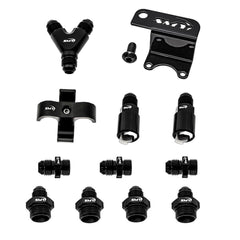 SMY Top Feed PTFE Fuel Line Kit Red Fuel Rails & Fuel Pressure Regulator Subaru WRX 2002-2014 / STI 2004-2021