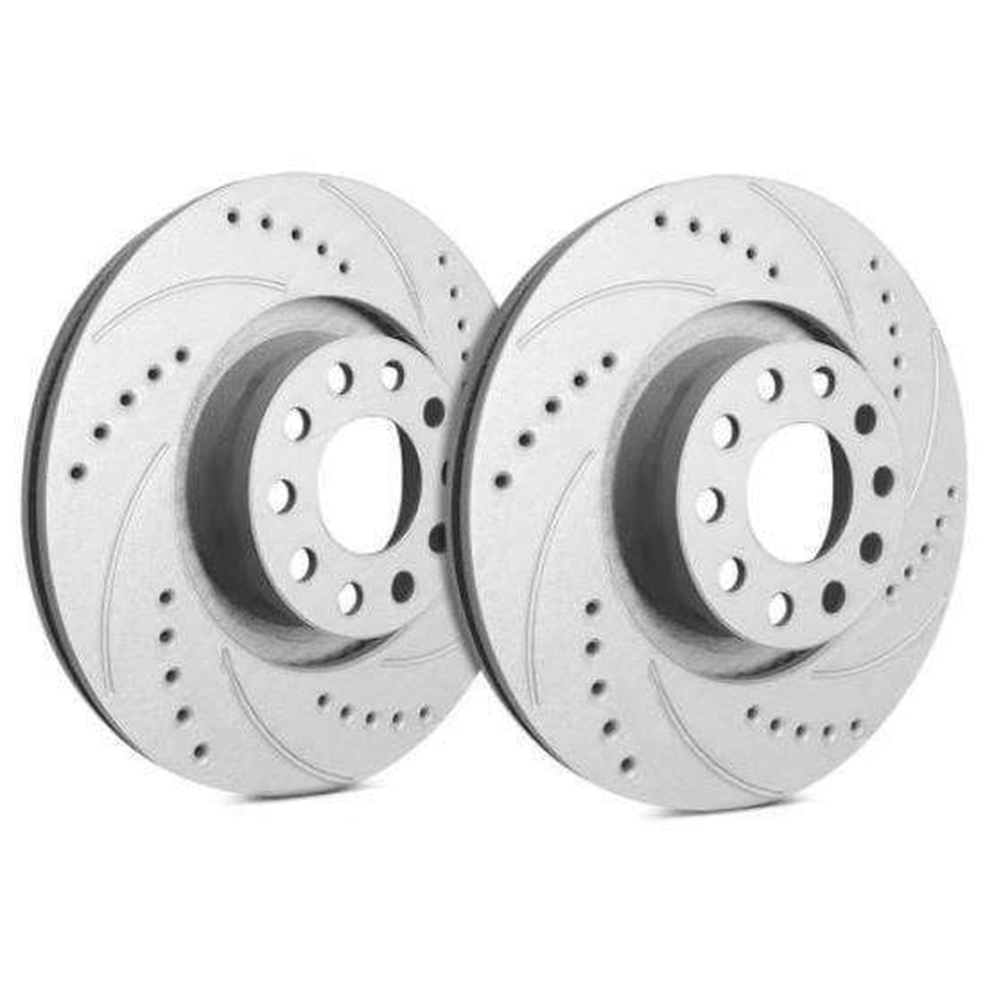 SP Performance Drilled and Slotted Rotors Front Pair 2007-2008 Infiniti G35 Sport | F32-476
